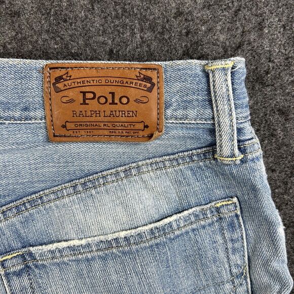 Polo Ralph Lauren Bermuda Jean Shorts Women's 27 Blue Sutton Boyfriend Cut Off - Picture 3 of 10